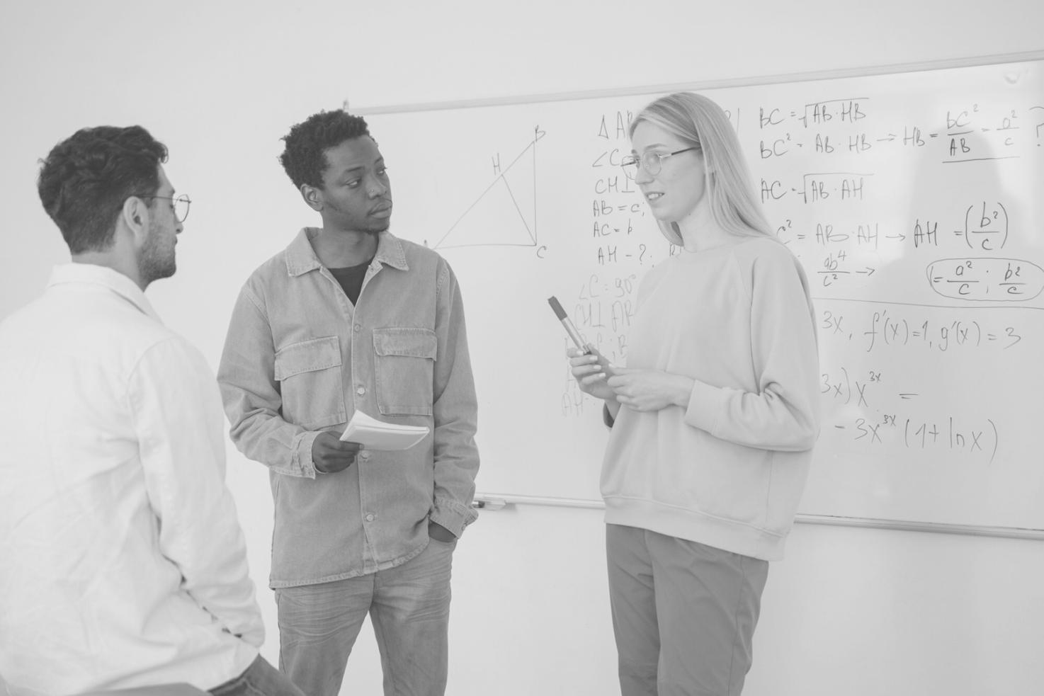 Business professionals reviewing financial reports